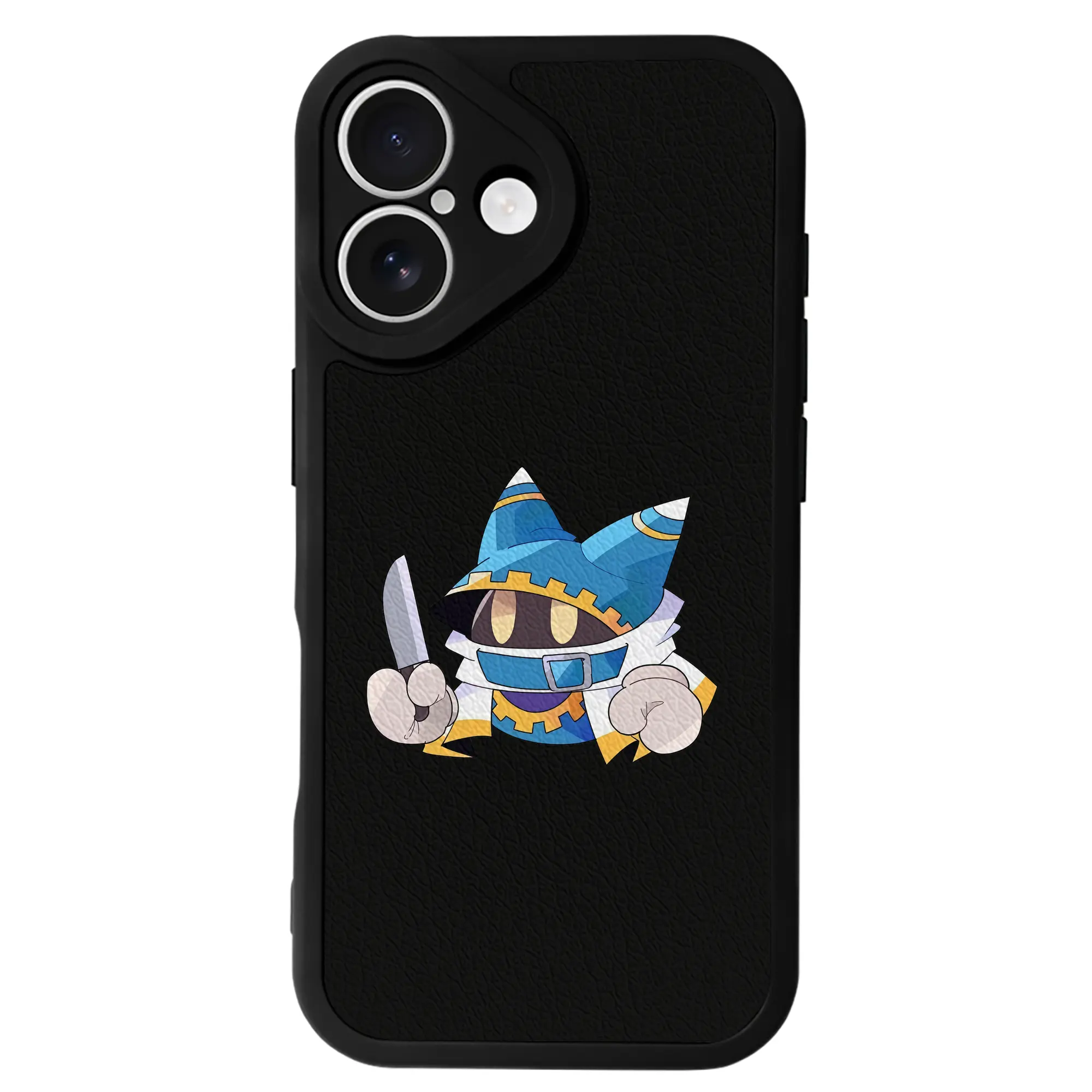 星のカービィ グッズ マホロア - IPhone 16シリーズ対応 ・ シリコンスマホケース ・ レザー調 ・ 高精度フィット ・ 耐衝撃 ・ ワイヤレス充電対応 ・ 精密カット